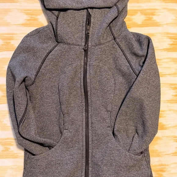Lululemon Scuba Hoodie II in Heathered Speckled Black Size 4 - Picture 7 of 13